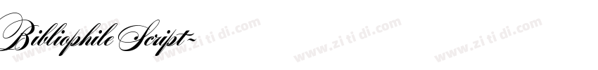 Bibliophile Script字体转换